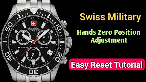 Swiss Military Watch Hands Zero Position Adjustment | Easy Reset Tutorial