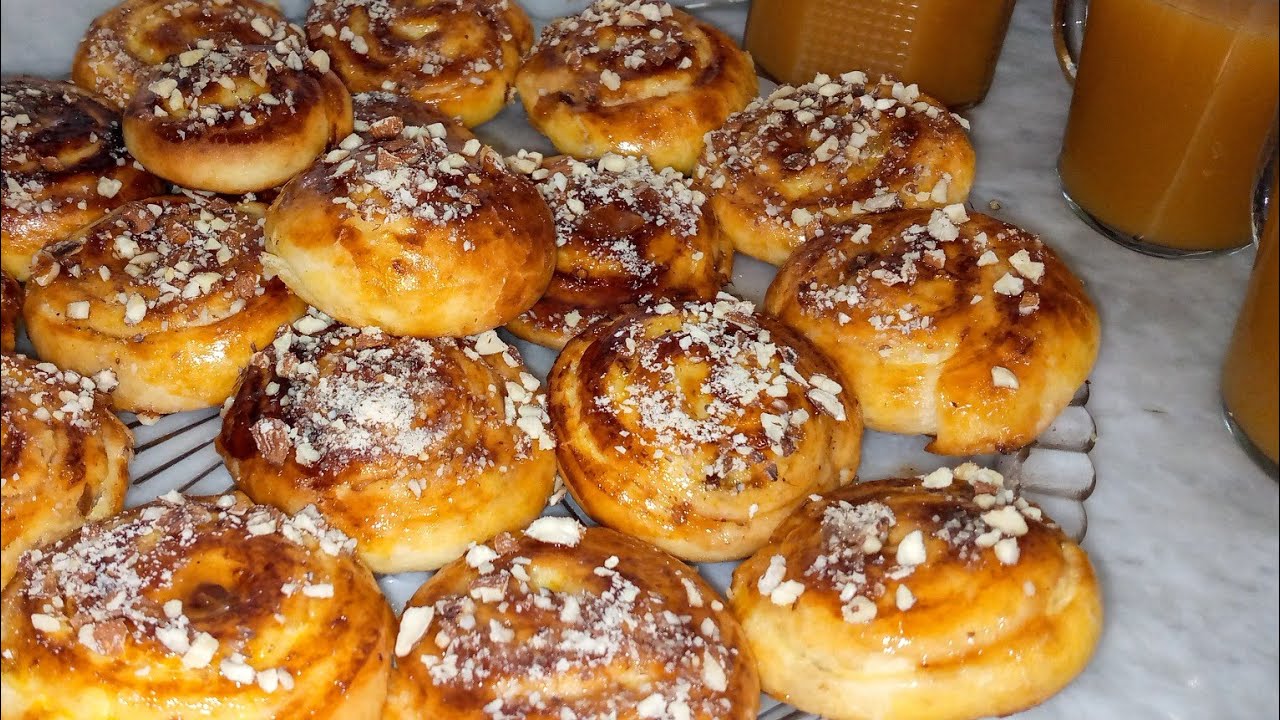 شنيك بالكريمة ولا اروع 🤤 هشاش و لذاذ #شنيك