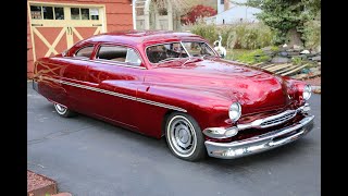Career Overview KILLER Chopped, Frenched 1951 Mercury Led Sled For Sale