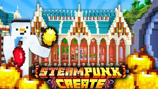 I Made GOLDEN APPLES with CREATE MOD in Steampunk Minecraft screenshot 5