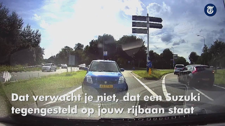 Suzuki rijdt verkeerde kant op