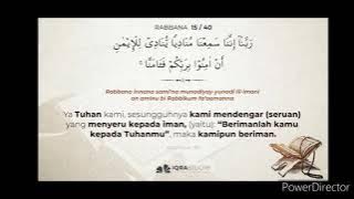 Doa 40 Rabbana menyentuh hati OMAR HISHAM AL ARABI heart soothing dua