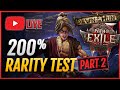 POE 2🔴200% Rarity vs 100% Rarity Test! (Part 2) - Amazon Build - ENDGAME🔴Path of Exile 2
