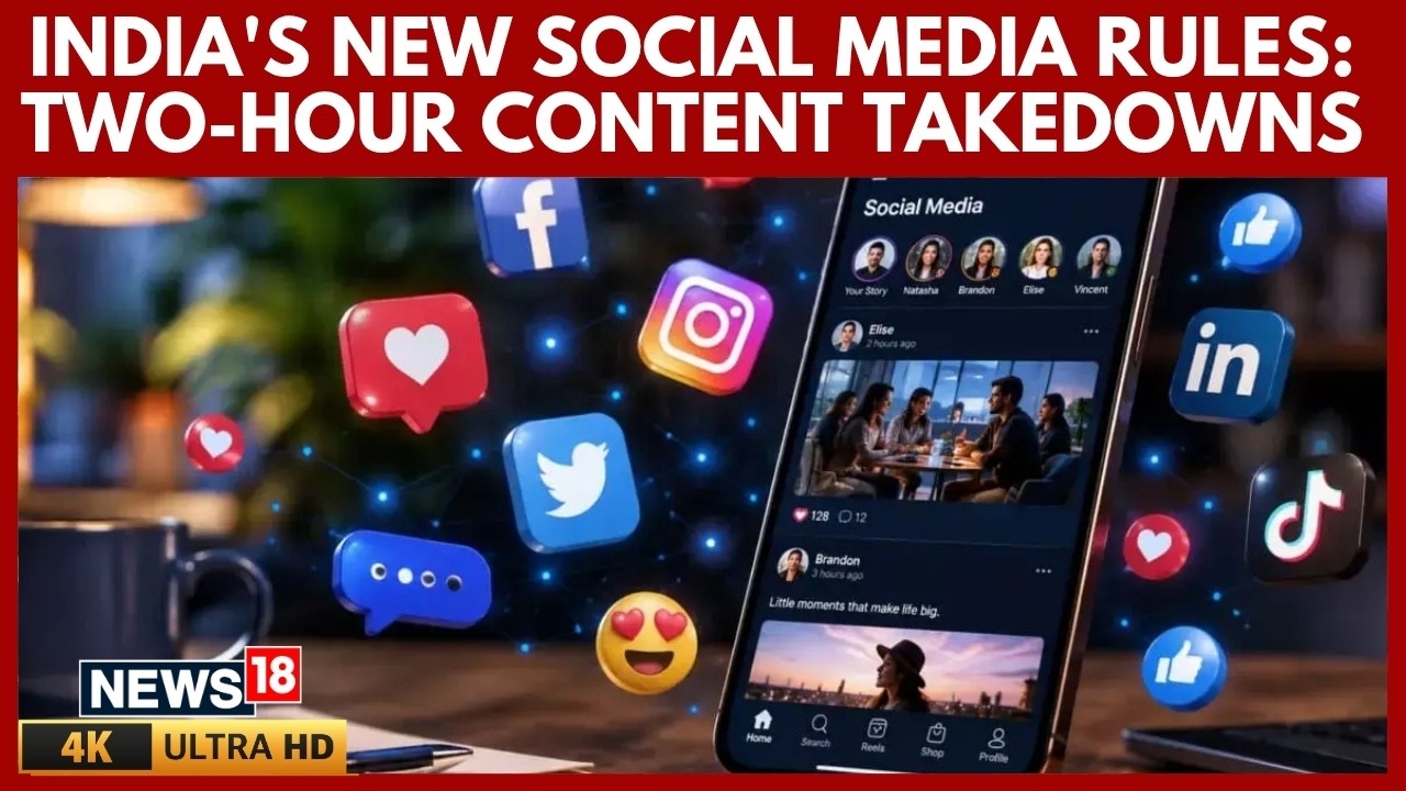 India's New IT Rules: Social Media Platforms Get 2-Hour Takedown Deadline