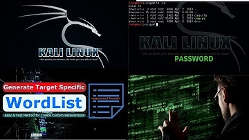 How to generate target based Password List / Wordlists in Kali Linux