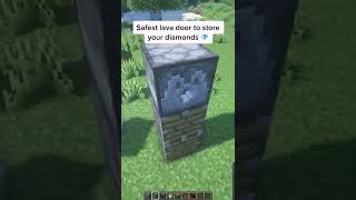 Minecraft: Working Lava Door| #shorts