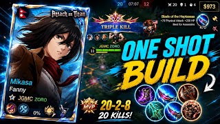 FANNY'S ONE-SHOT BUILD IS CRAZY! 20 KILLS NEW SEASON ⚡