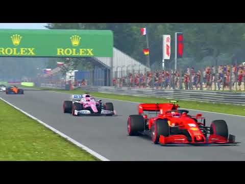 F1 20 Ps4 Gameplay race replay highlights Italian Grand Prix Racing Point