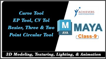 Autodesk Maya Curve tool - CV, EP, Bezier, Three and two point Circular Tools
