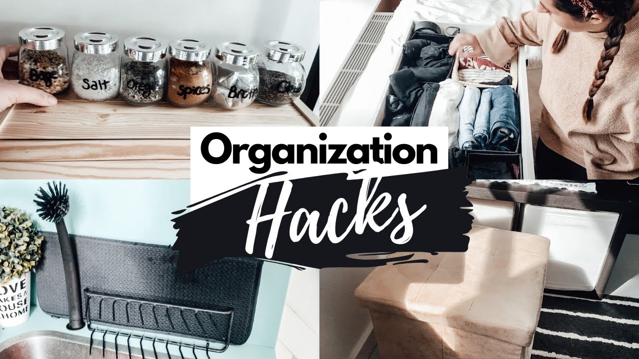 7 Organization Hacks to Save Space - YouTube