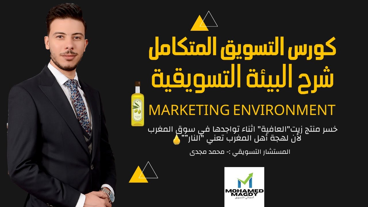 شرح البيئة التسويقية من كورس التسويق المتكامل م12