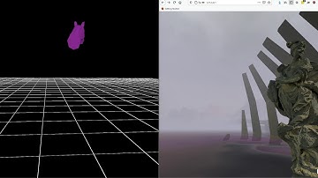 User tracking in web VR with A-frame