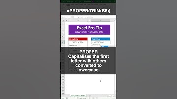 Excel Magic! Clean Messy Text with Trim and Proper Functions #tutorial
