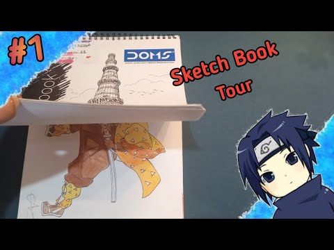 Sketch book tour part 1 ( Just Laugh at my drawings) - YouTube