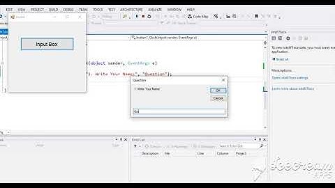 C# Tutorial - How To Add InputBox And Use It In Visual C# [With Source Code]