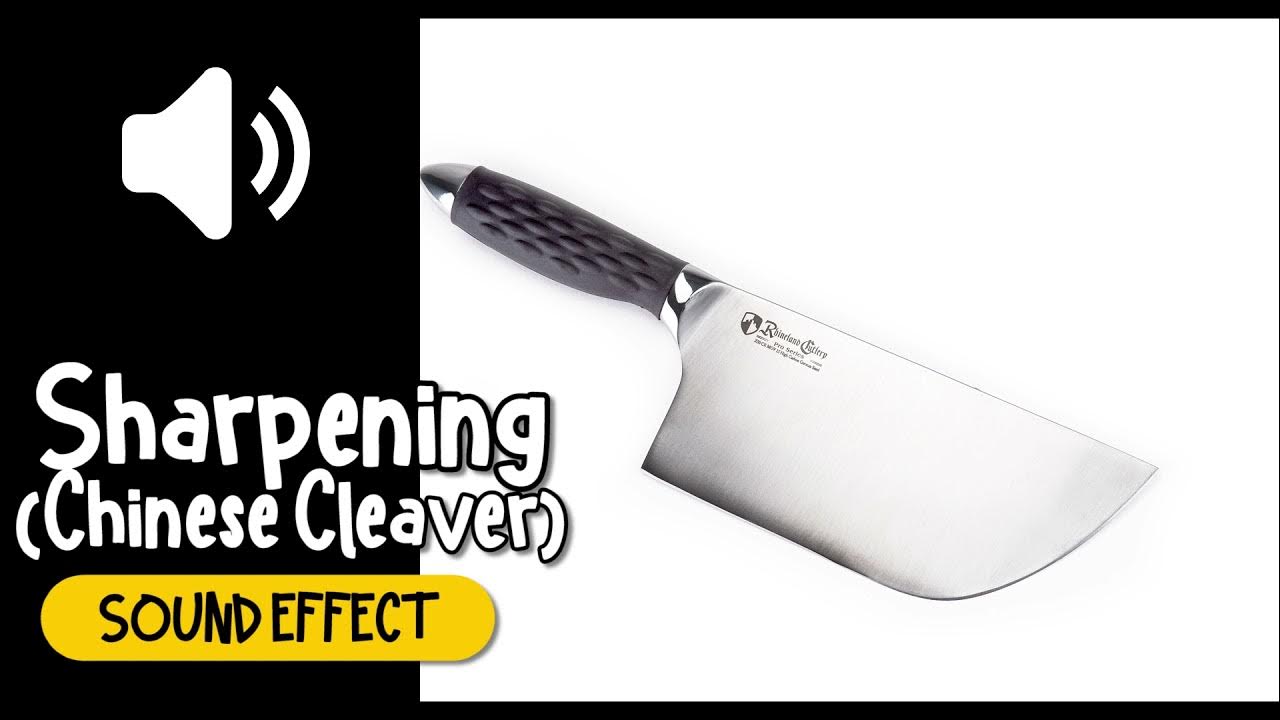 Sharpening (Chinese Cleaver) Sound Effect 中式菜刀 磨刀石 金屬 音效 (High
