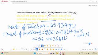 Exercise problems on Mass defect, Binding Energy and Binding fraction | Nuclear Physics | JEE Mains