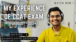 Section (A) - QUANTITATIVE APTITUDE | Sharing my experience of CDAC C-CAT Exam (AUG 2024 Batch)