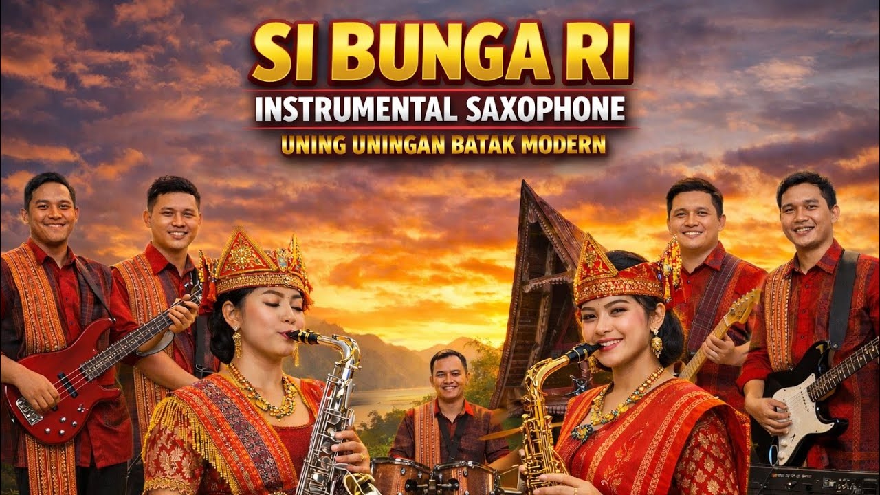 INSTRUMENTAL SI BUNGA RI | COVER UNING-UNINGAN BATAK SAXOPHONE VERSION BAND