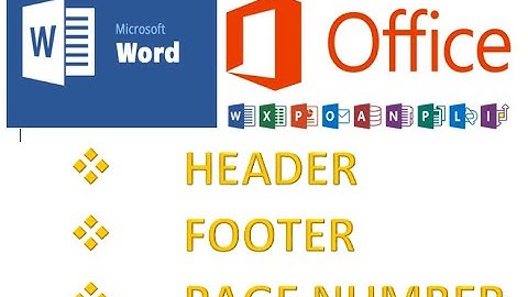 Header, Footer, and Page Number How to Insert it? Microsoft Word lecture 15.