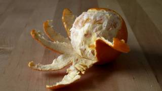 Orange Peels Itself - Stop Motion Animation - 720P