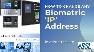 how to update biometric device IP Address || etimetracklite device IP address Change || essl