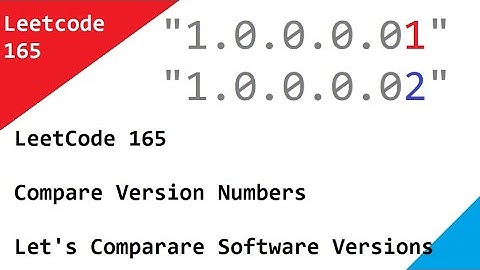 LeetCode 165 Compare Version Numbers - Let