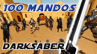 The Darksaber vs 100 Mandalorians In Virtual Reality (Blade &amp; Sorcery)