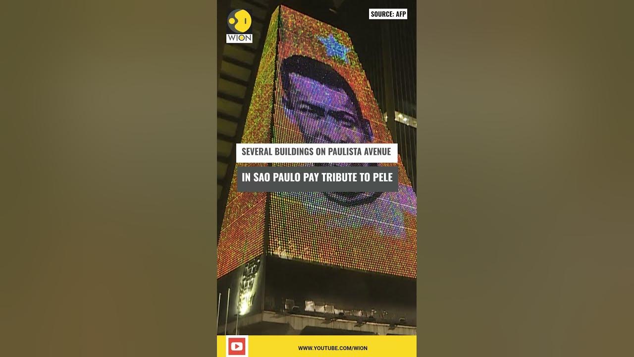 Tributes to Pele on the facade of Sao Paulo buildings | WION Shorts