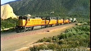 Cajon_(1995) UP Dash 8 and 40-2s