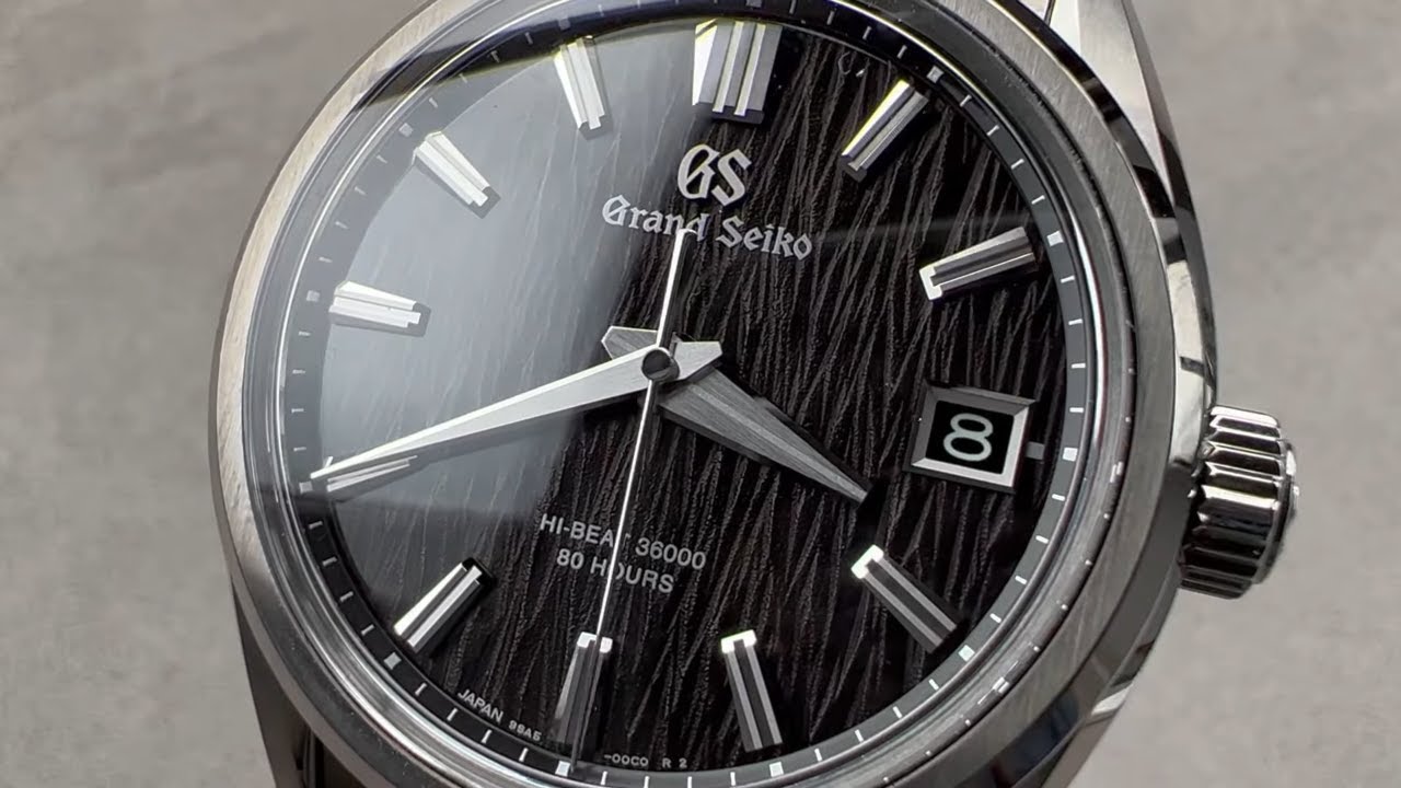 Grand Seiko Hi-Beat BLACK WOOD Dial SLGH007 Grand Seiko Watch Review -  YouTube