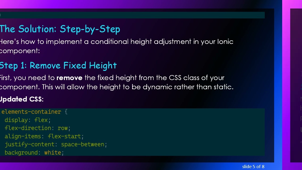 How to Conditionally Set Height in Ionic: A Step-by-Step Guide