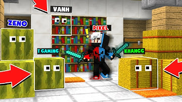 MINI GAME : TRÒ CHƠI TRỐN TÌM BLOCK MINECRAFT ** NOOB TEAM TRỐN TÌM VỚI NGƯỜI LẠ