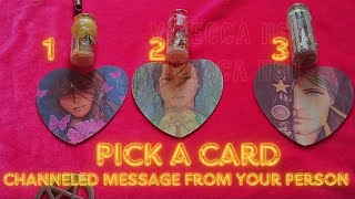Channeled message from your person💌💘✨🥰 သူကိုယ့်ကို ပြောချင်တဲ့စကားတွေ🥺 #pickacard #myanmar #tarot