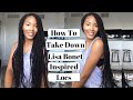 How to Take Down Lisa Bonet Inspired Locs | Faux Loc Removal