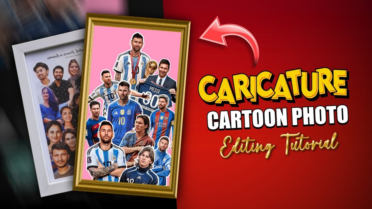 Edit Tutorial Cartoon Caricature Cartoon Photo Editing Tutorial - YouTube
