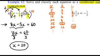 Chapter 1 Skills Check Objective 1b: Solving Linear Equations