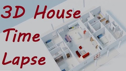 Blender 3D - House Construction Time lapse