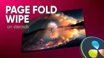 How to Create a Simple Page Fold Transition | Davinci Resolve Tutorial