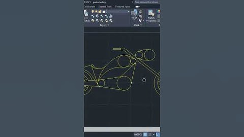2D Bike drawing in Autocad !!! #autocad #cad #shorts #solidworks #cadcam #artlab #shortvideo
