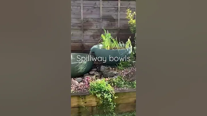 Spillway bowls water feature installation in Denton Manchester