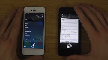 iPhone 5 iOS 7.0.4 Jailbroken vs. iPhone 5 iOS 6.1.4 Jailbroken - Siri Speed Comparison