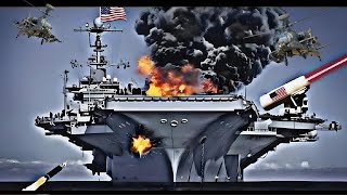 Today, 8 Russian and Iranian Yak 141s blew up a US aircraft carrier loaded with 187 ammunition truck by USMC RLLR 11,407 views 3 days ago 21 minutes