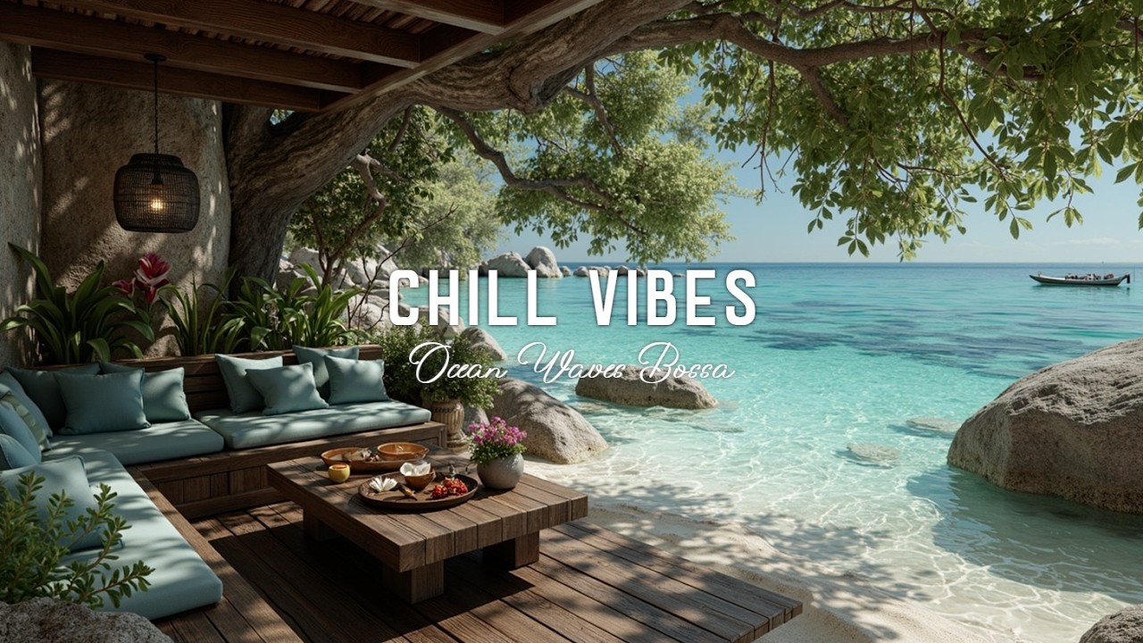 Океанские волны и босса-нова джаз 🌊 Максимальное расслабление и учеба