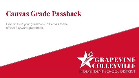 Canvas Grade Passback