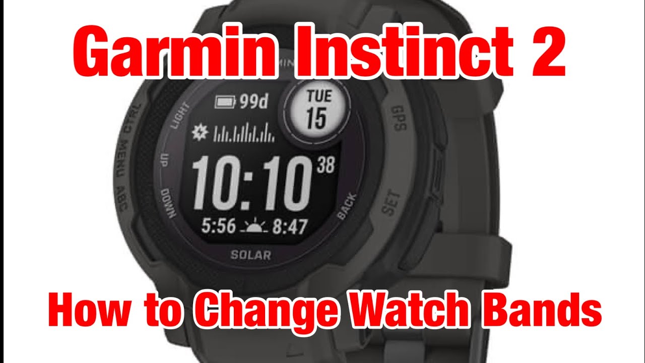 Instinct 2 Review - How to Change the Watch Bands - Super Easy w Household Items - YouTube