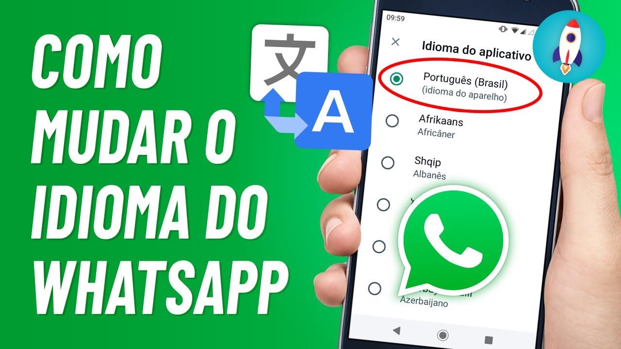 Como Mudar o IDIOMA DO WHATSAPP Para Português - ATUALIZADO - YouTube