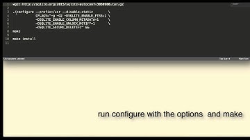 sqlite installation on linux