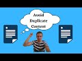 6 Tips To Avoid Duplicate Content