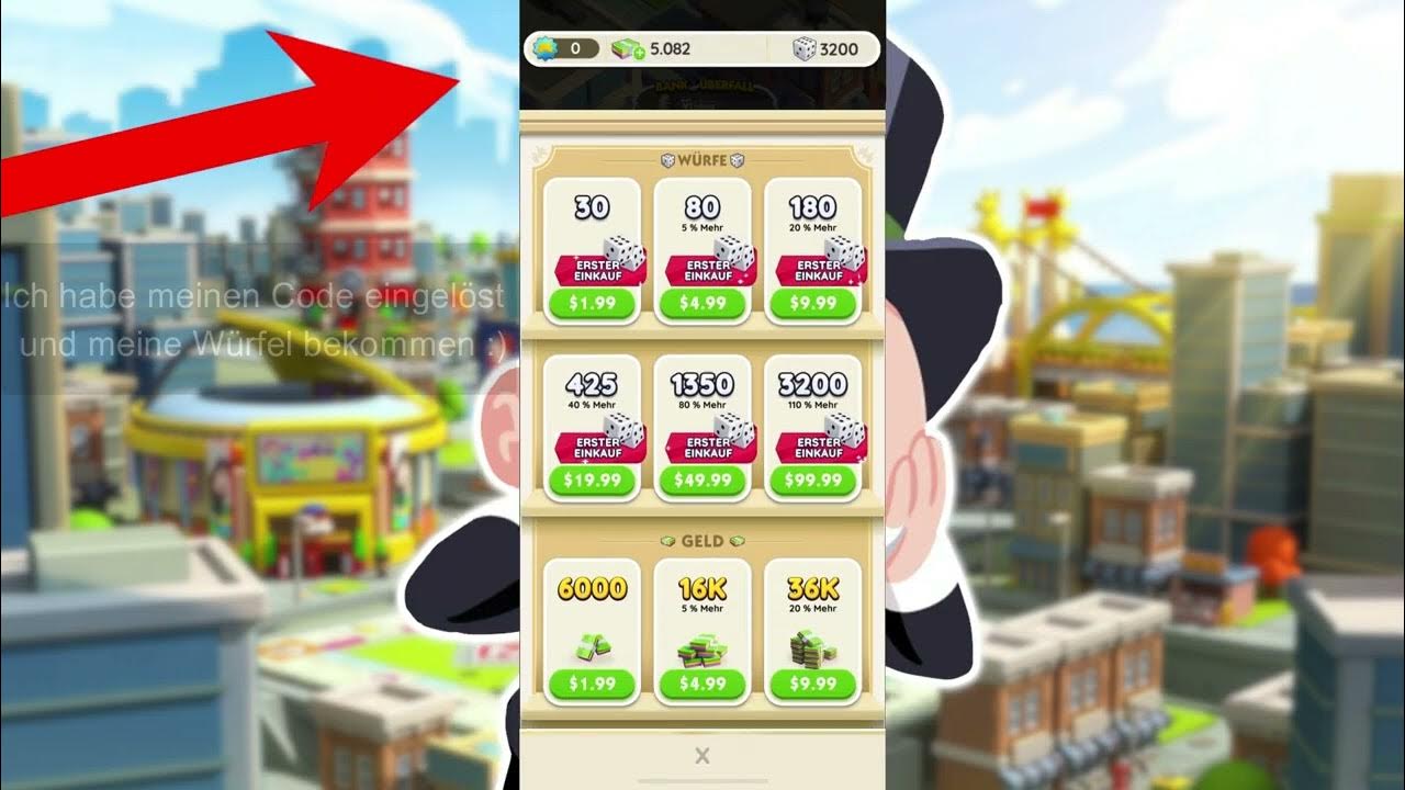 GRATIS Würfel in MONOPOLY GO 😍 deutsch YouTube
